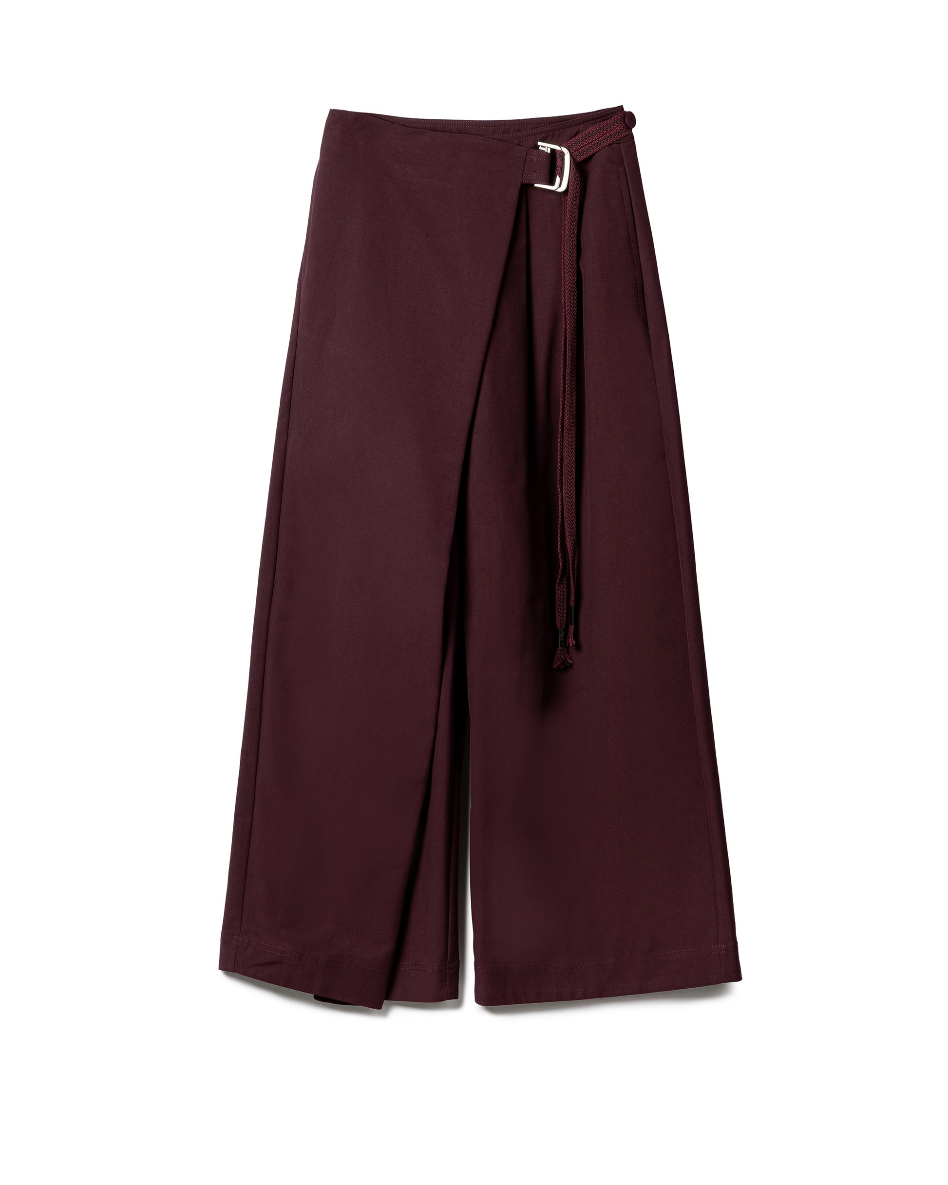 Tailored D-Ring Panel-Wrap Pants