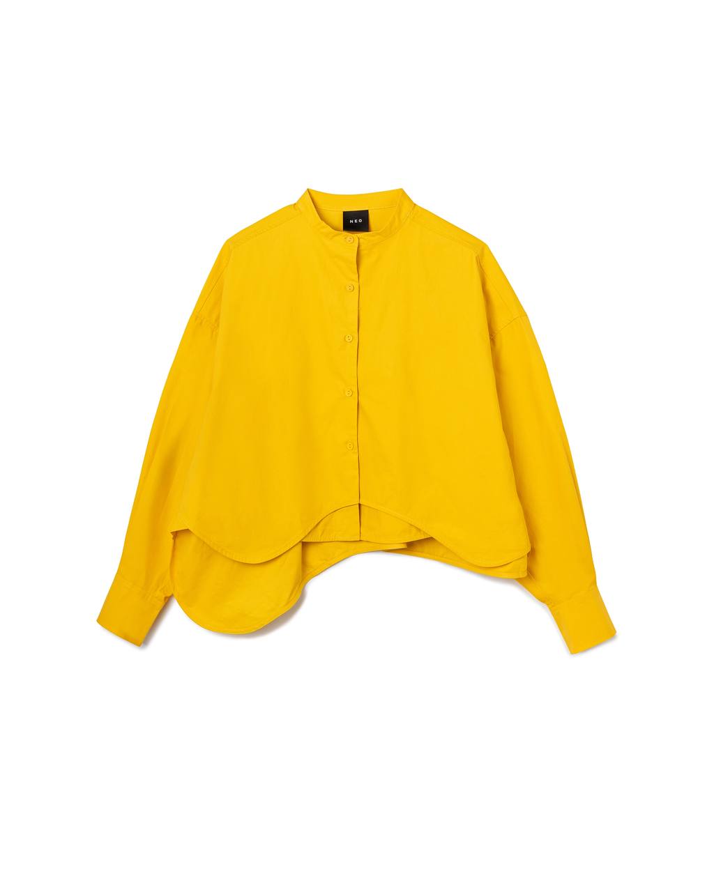 Layered Curve Hem Shirt