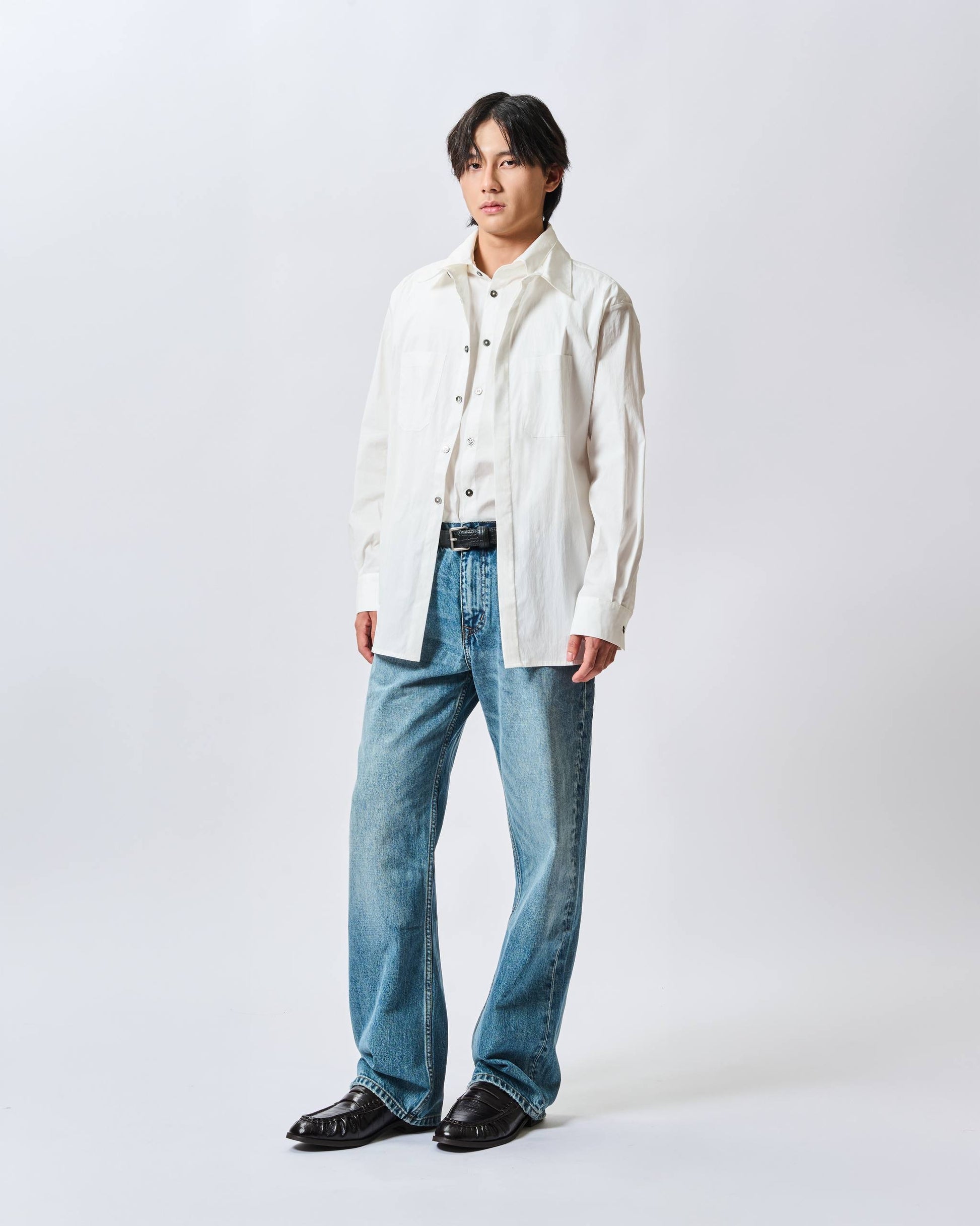 Poplin Button Oversized Shirt