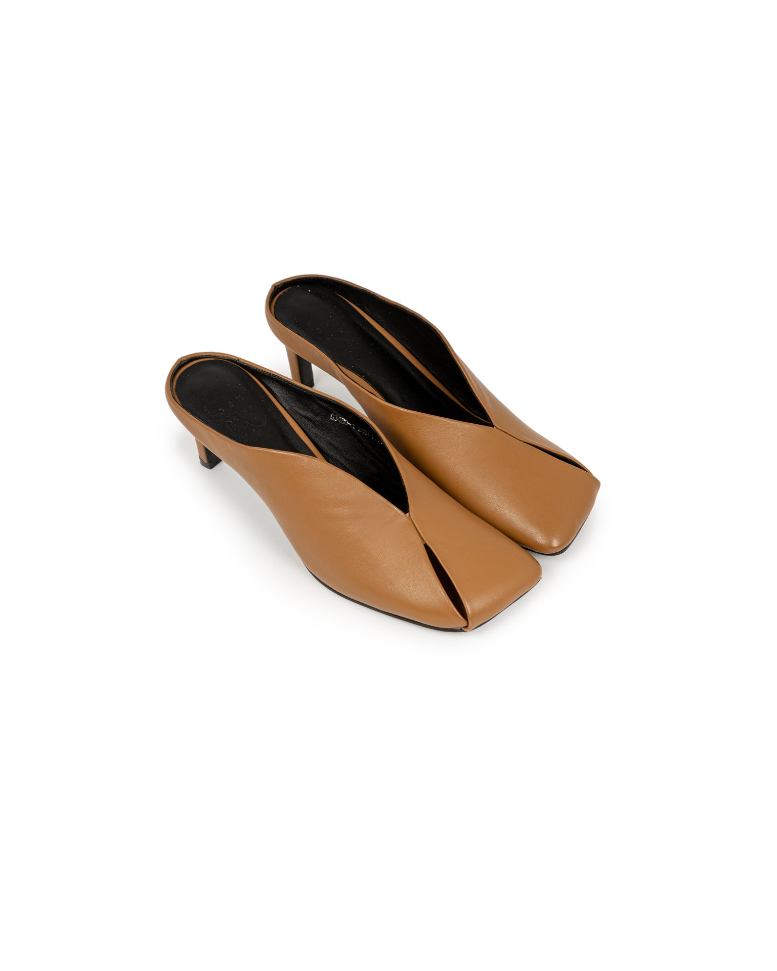 Square Toe Crossover Design High Heels