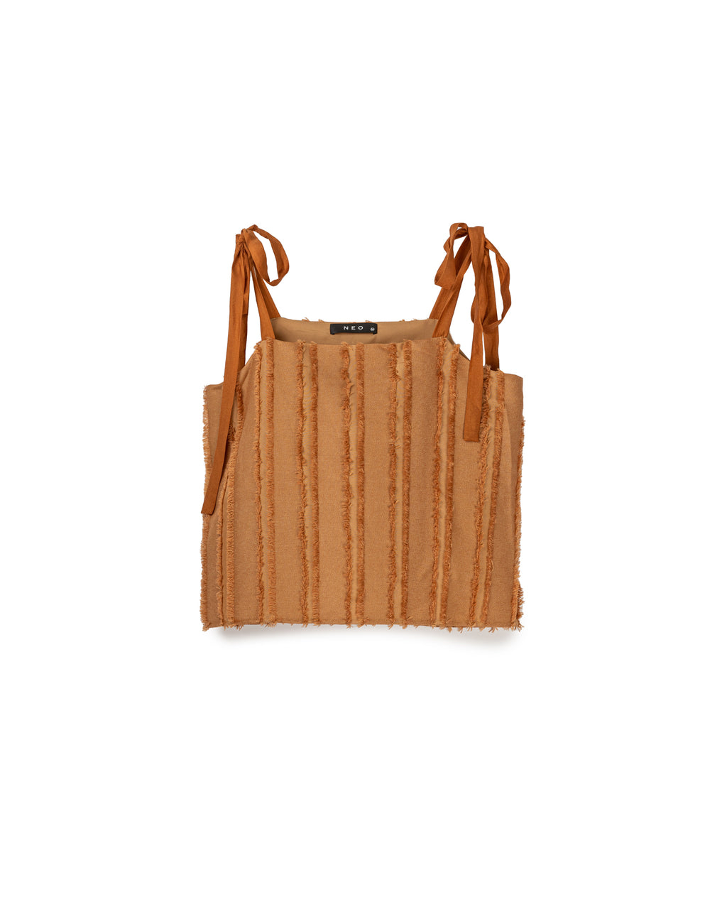 Textured Tie-Strap Tank with Skirt Set