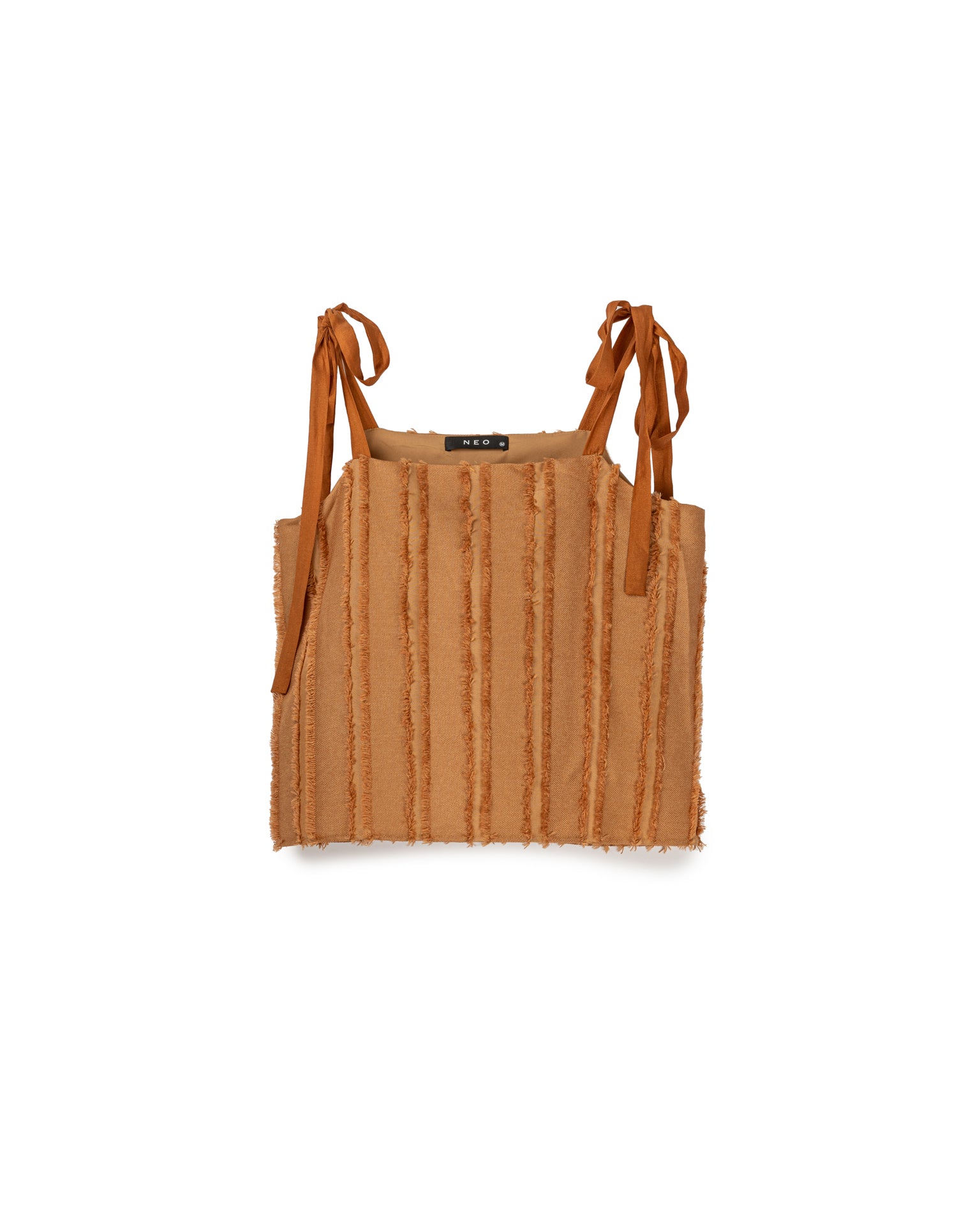 Textured Tie-Strap Tank with Skirt Set