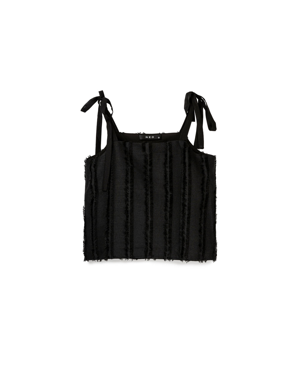 Textured Tie-Strap Tank with Skirt Set