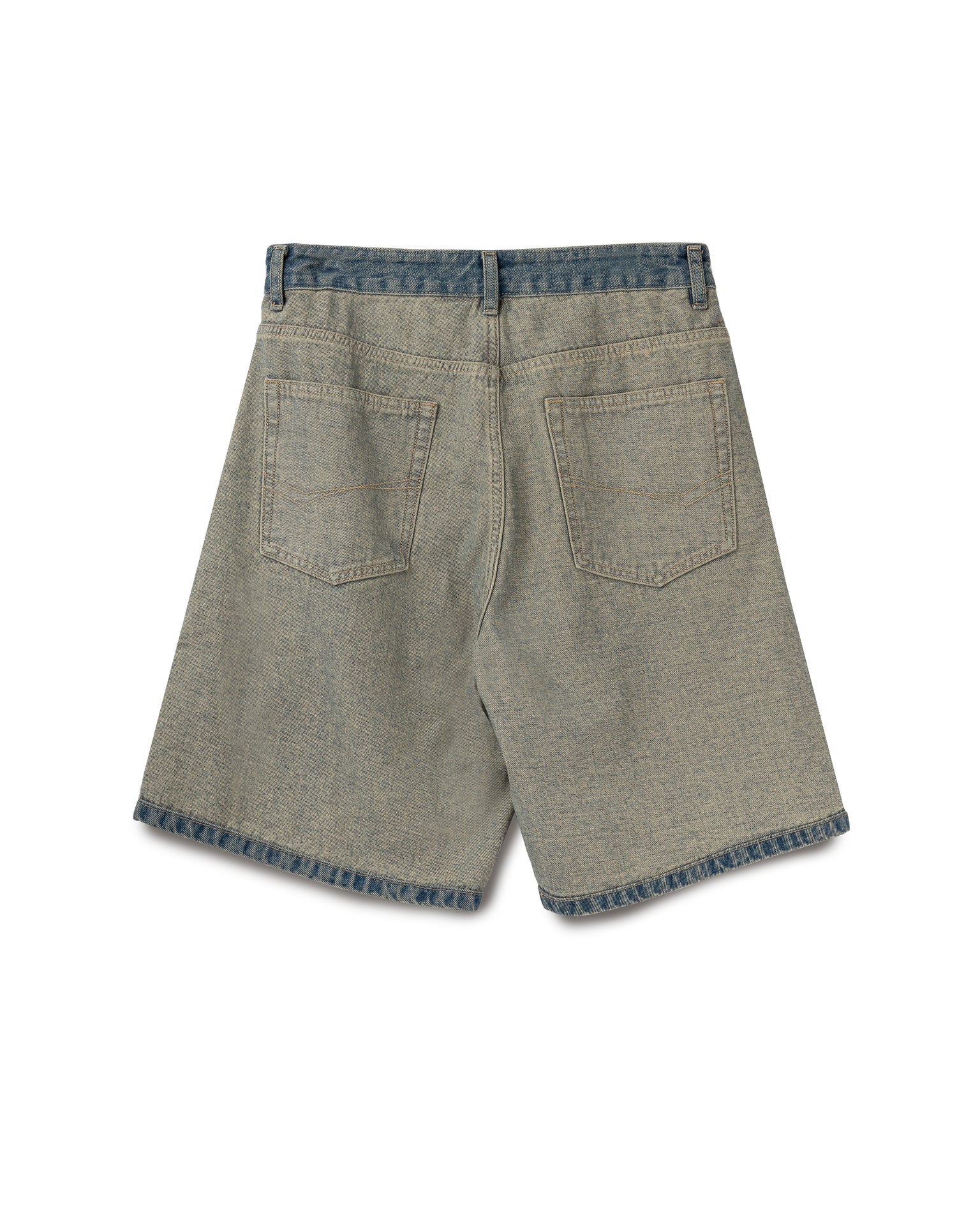 Washed Vintage Denim Shorts