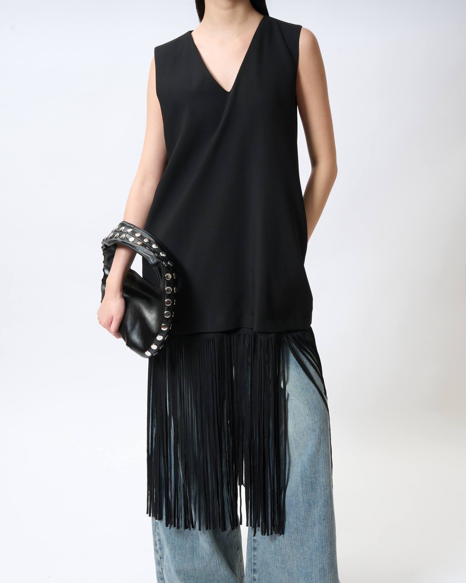 Fringe Sleeveless Dress
