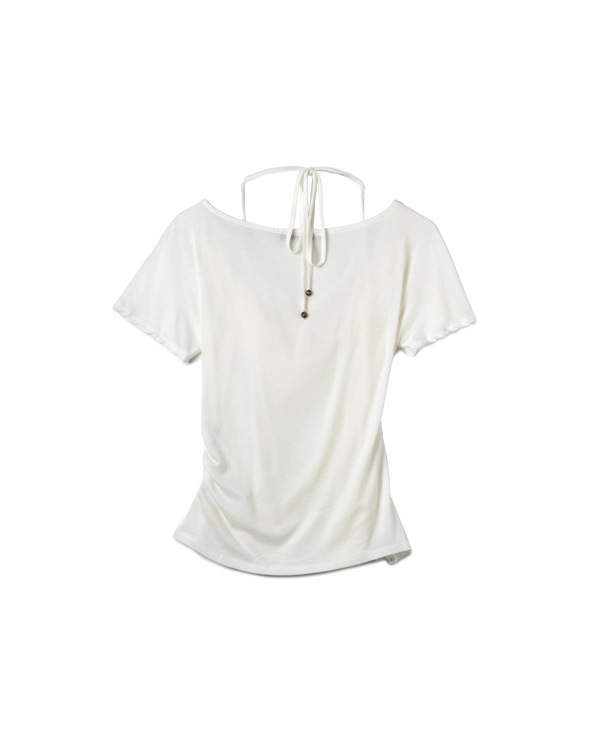 Draped Halter-Neck Tee