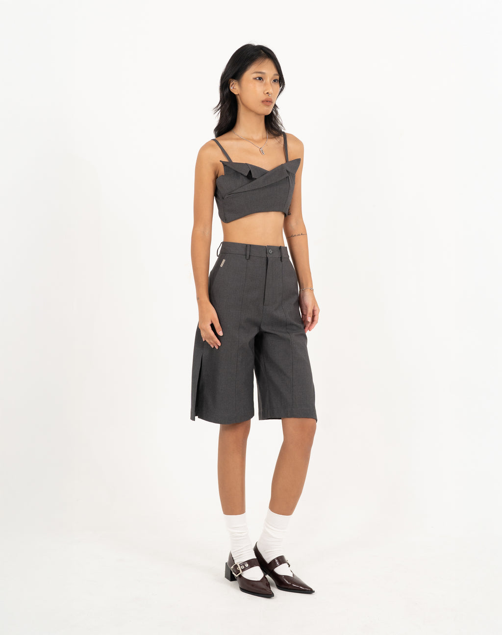 N E O CH.1 Suit Crop Tube Top