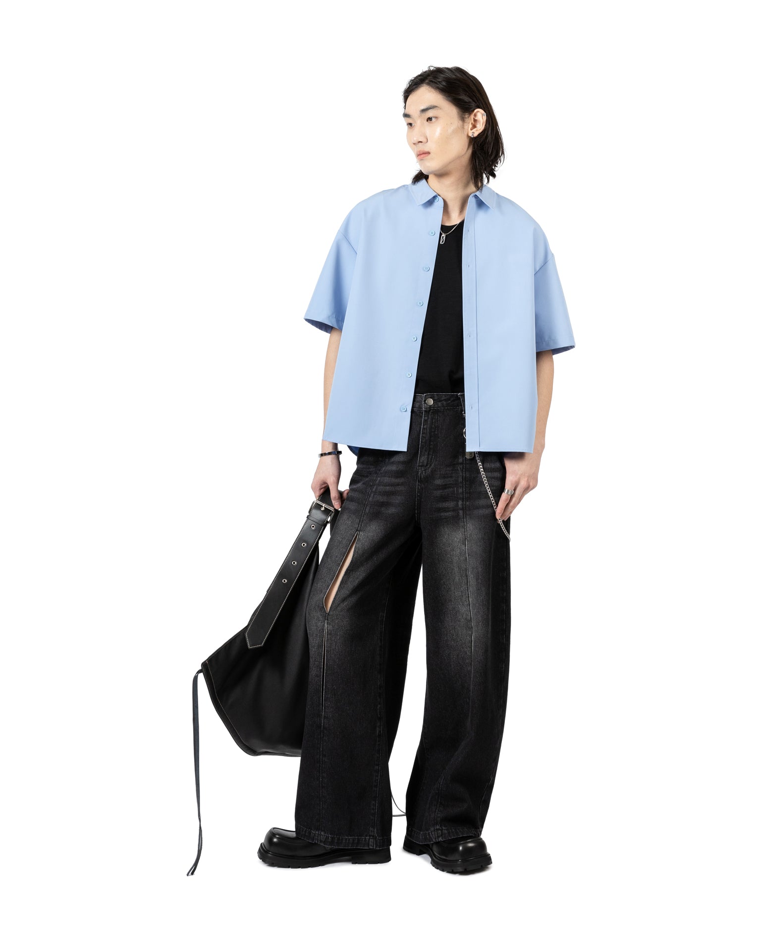 Solid Color Short Sleeve Shirt