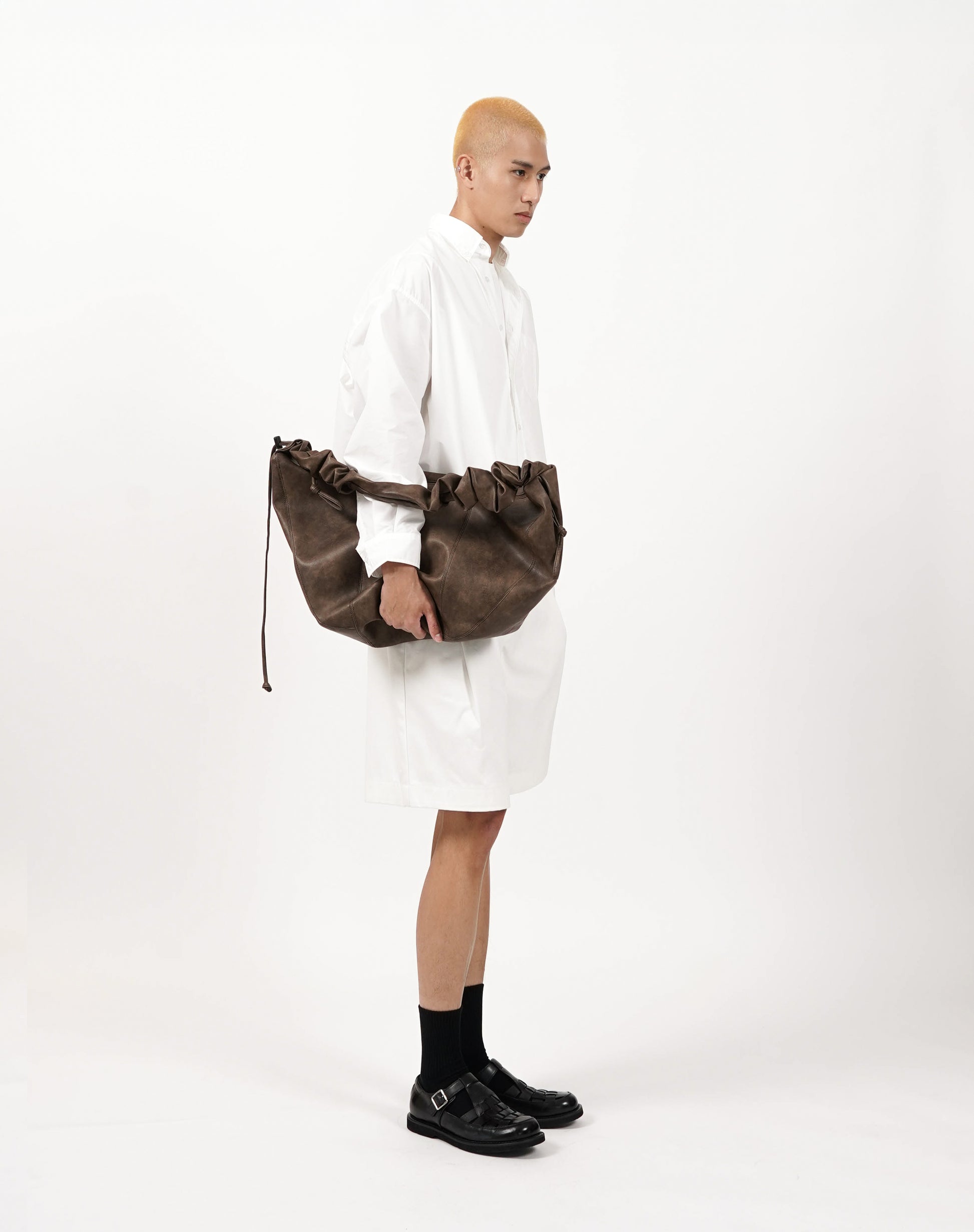 Elastic Waist Pleat Shorts