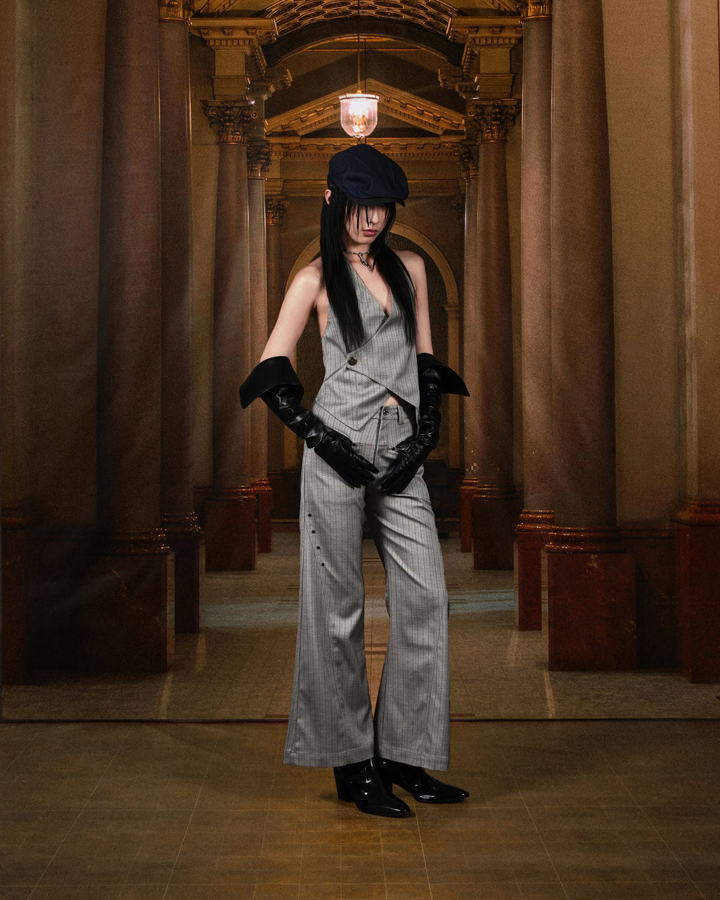 N E O VOL.2_CH.2 Pinstripe Vest