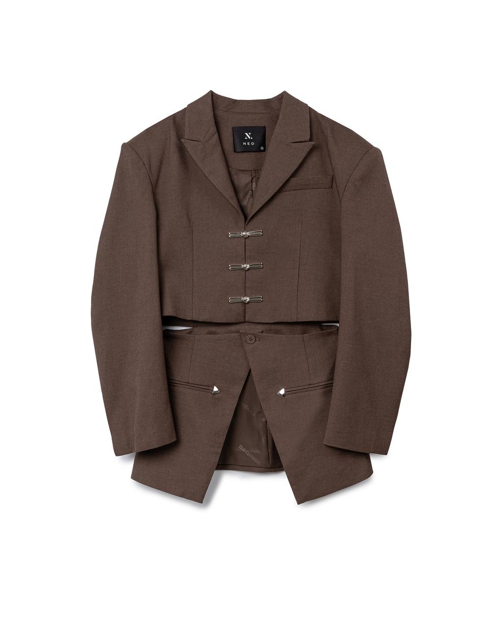 Cut-Out Tailored Blazer