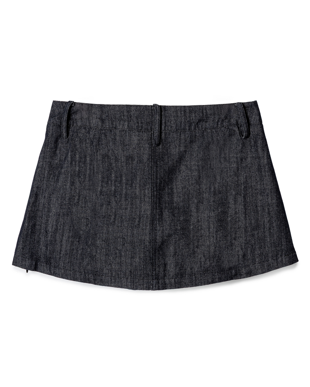 Minimalist Raw-Denim Mini Skort