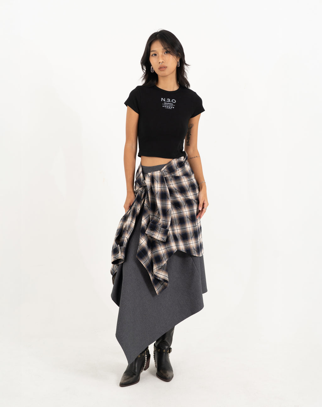 N E O Vol.2_CH.1 Logo Crop Top