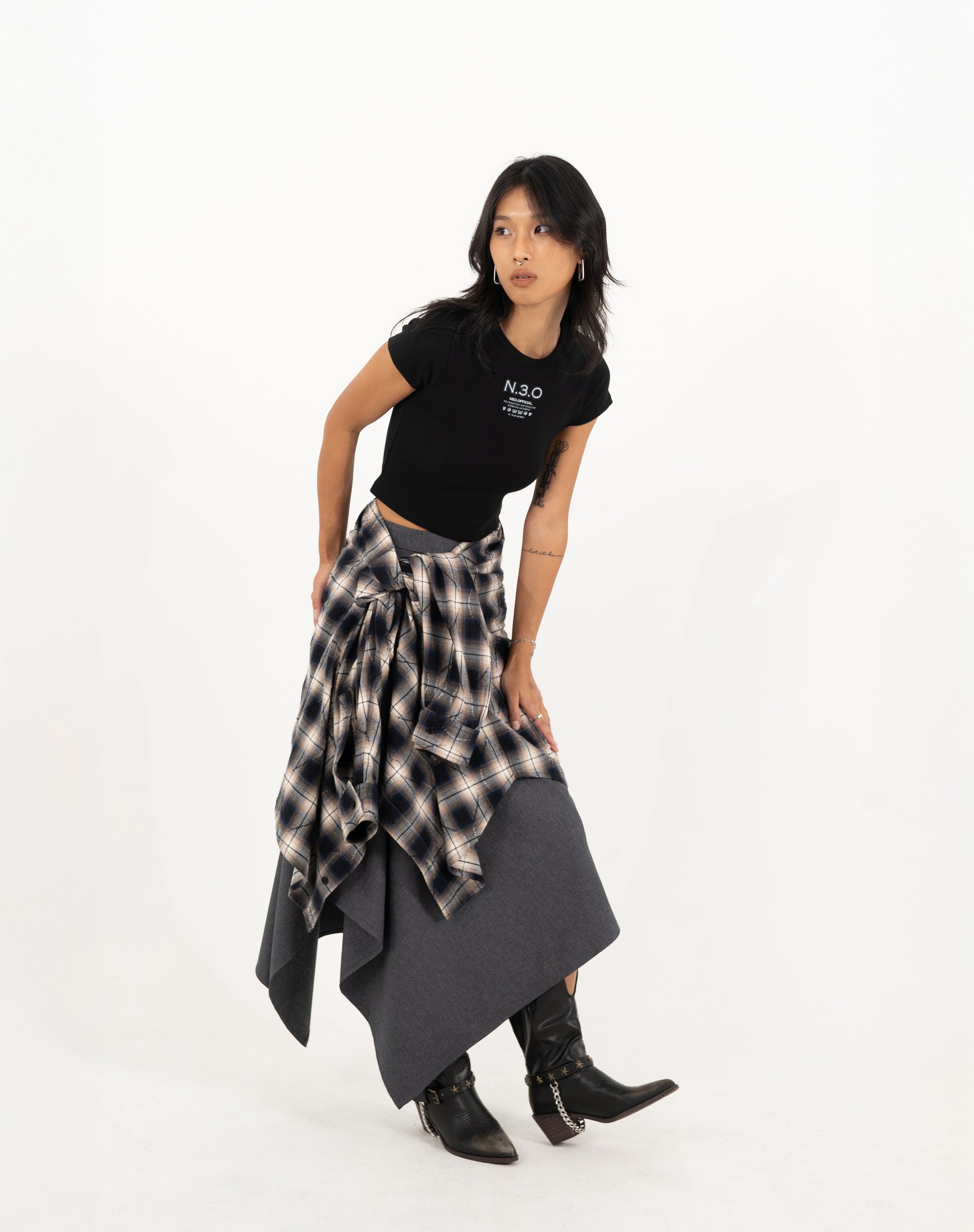 N E O Vol.2_CH.1 Logo Crop Top