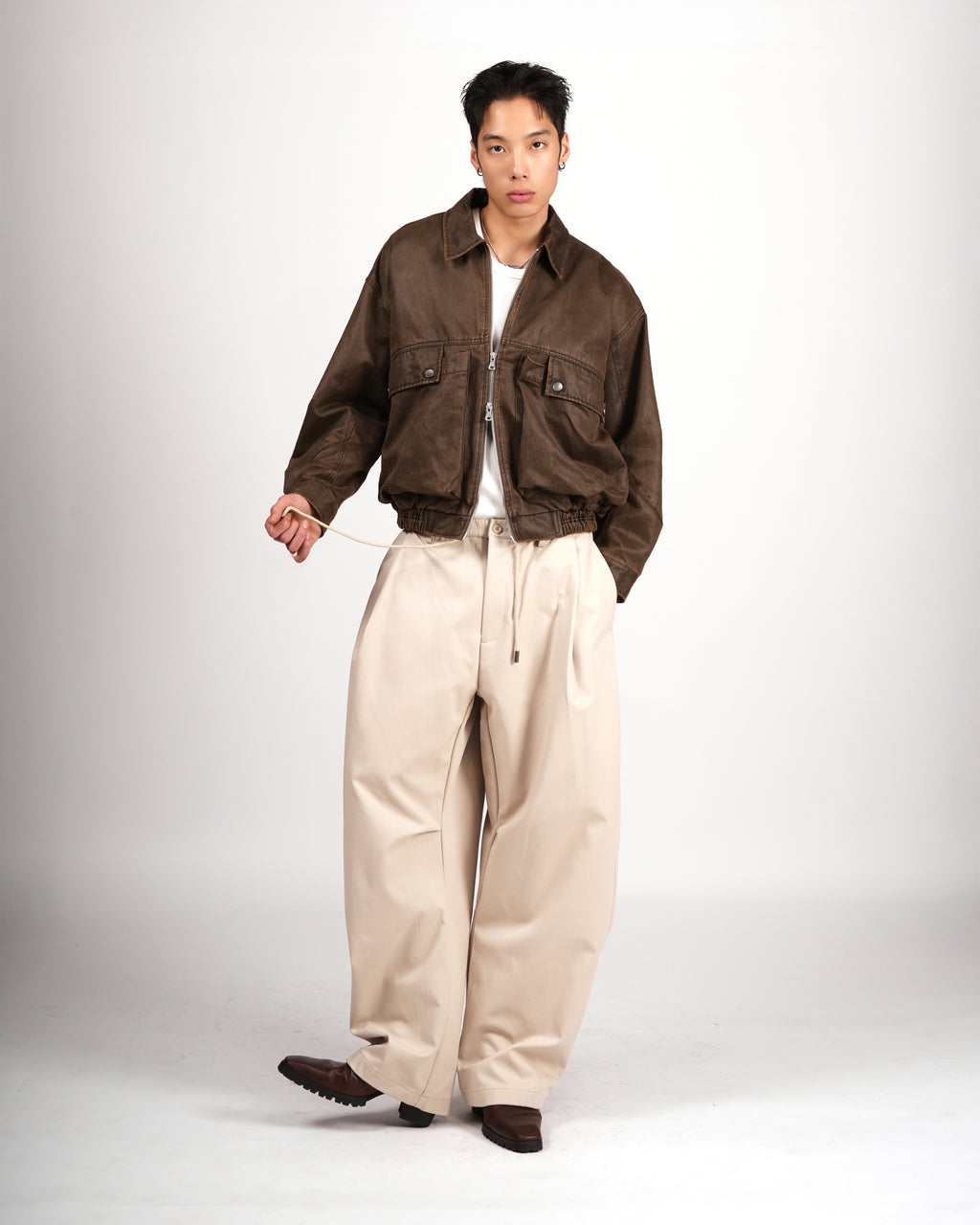 Vintage Utility Cinched Jacket