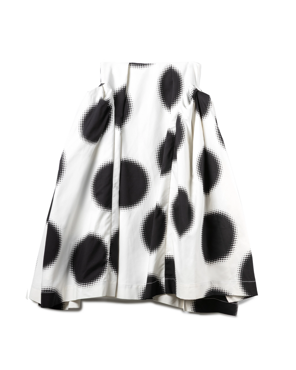 Gradient Dot Sculptural Skirt