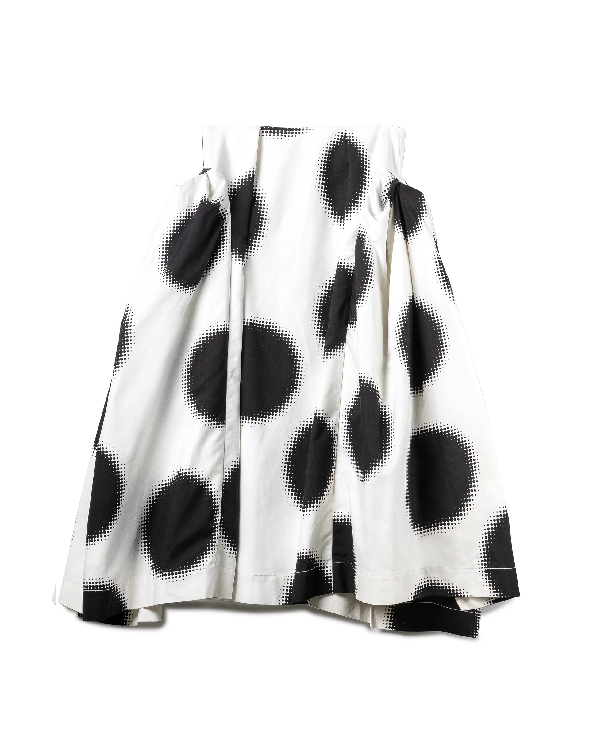 Gradient Dot Sculptural Skirt