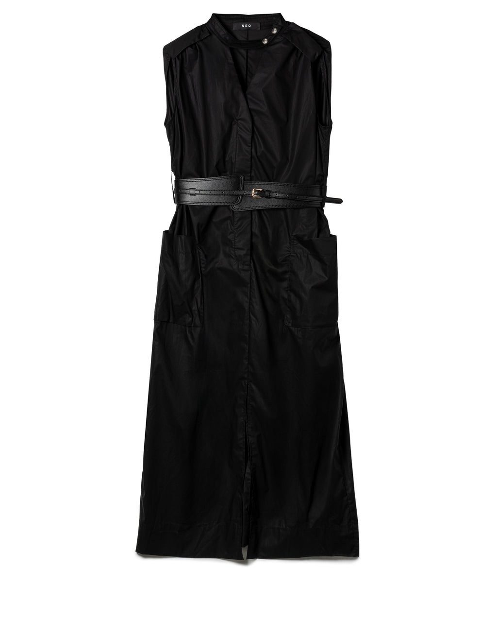 Structured Belted Utility-Dress