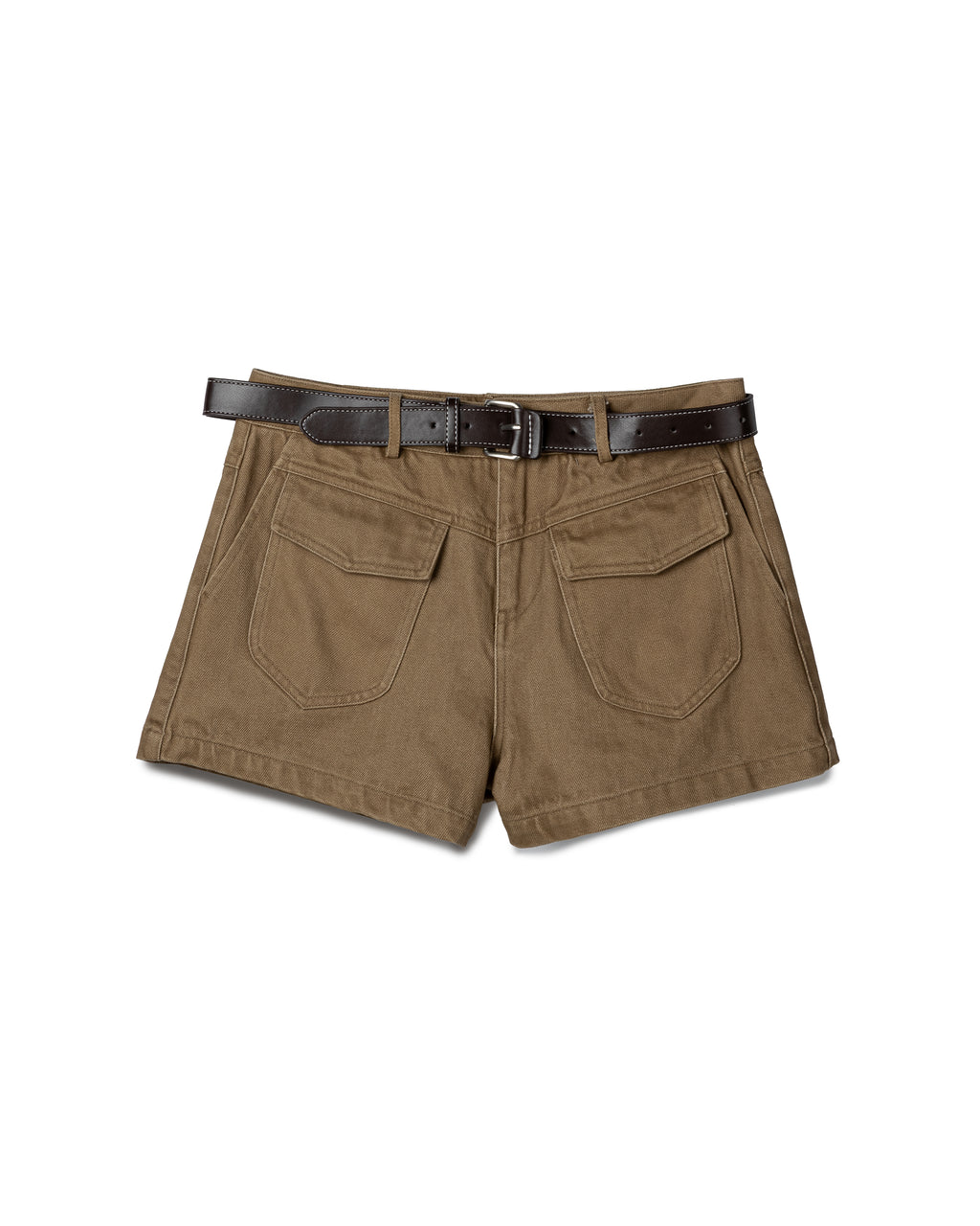 Structured Belted Utility Shorts