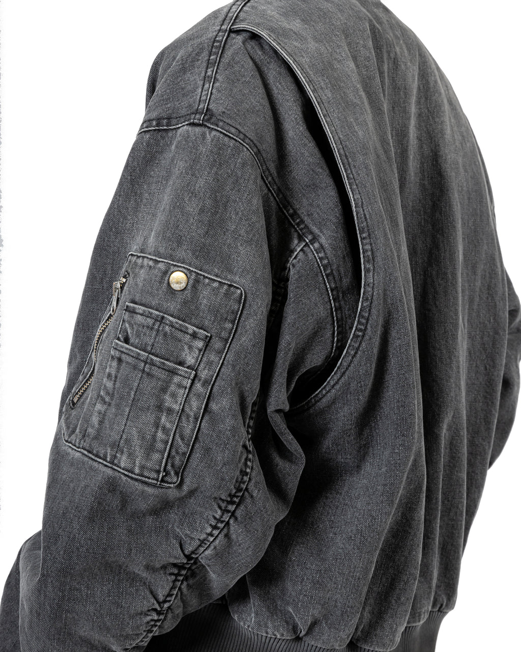 Vintage Ink Splash Bomber Jacket