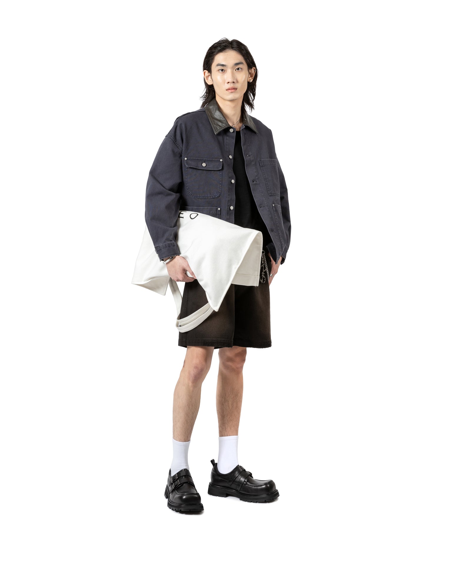 Unisex Washed Gradient Denim Short