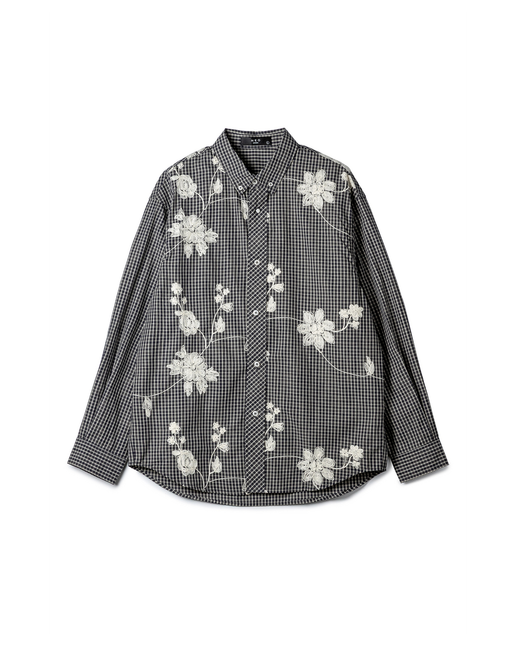 Embroidered Check Shirt