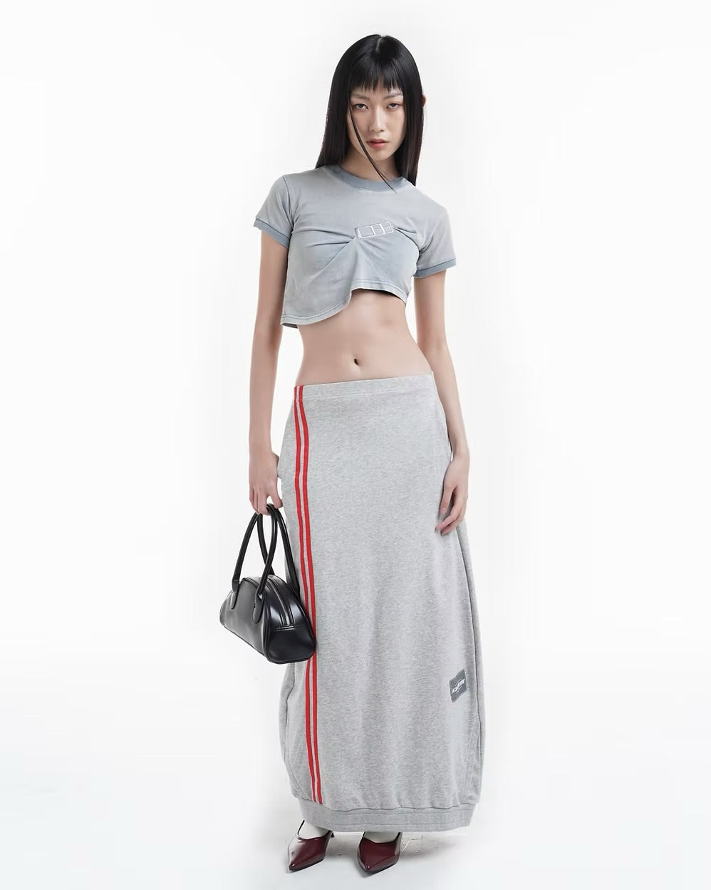 DOUBLE BACK Wrong Side Jogger Skirt