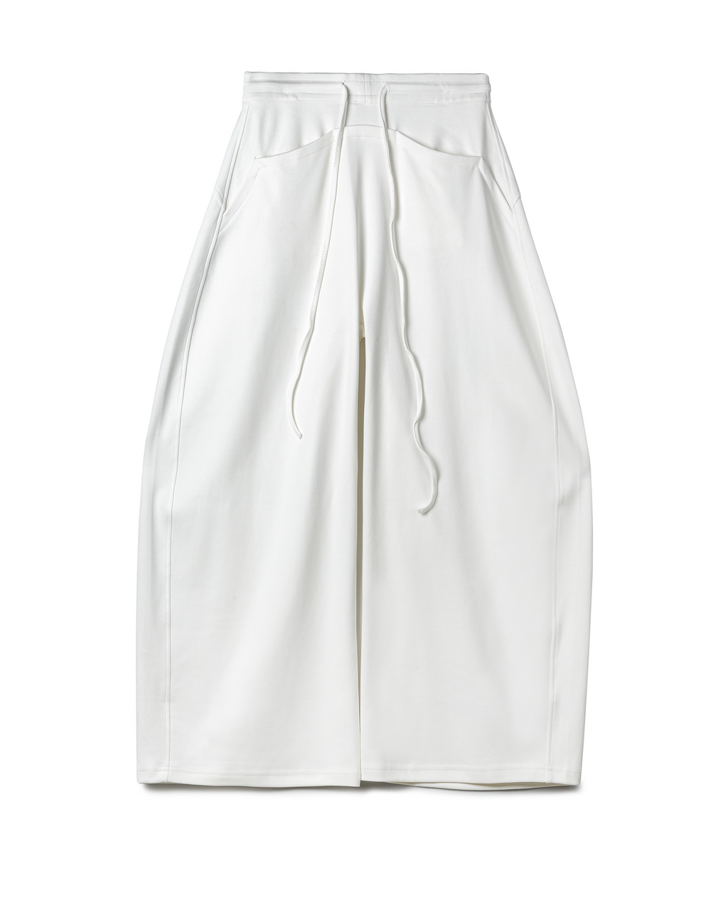 Drape Drawstring Wide-Leg Pant