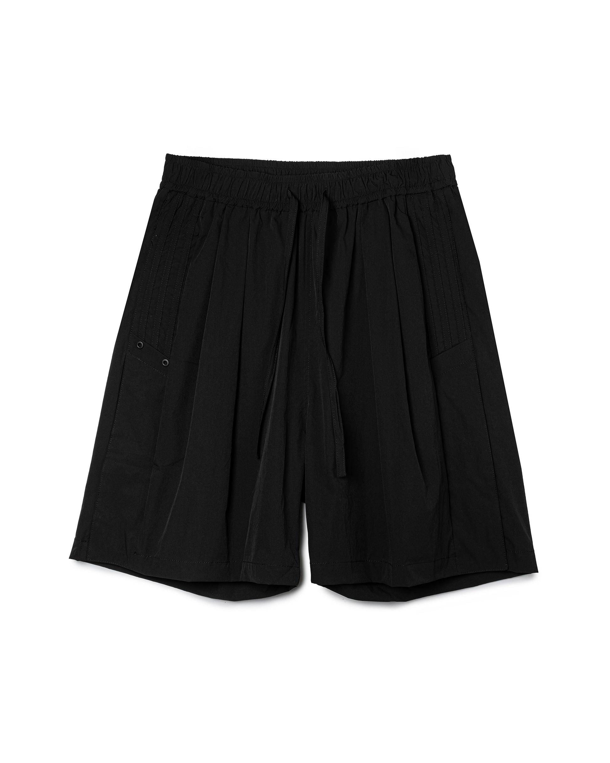 Drawstring Pleated Shorts