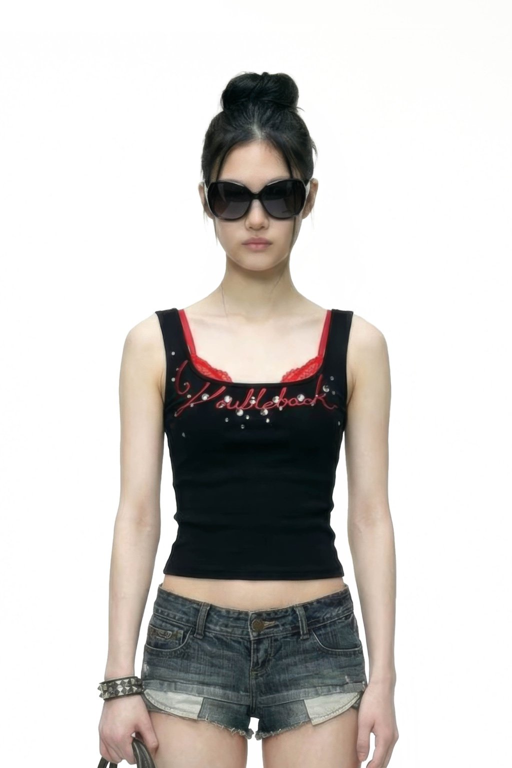 DOUBLEBACK Studded Tank Top