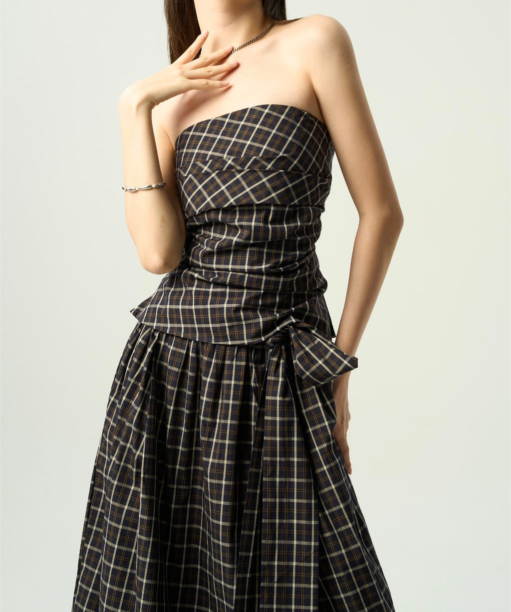 Elegant Drape-Detail Tube Set
