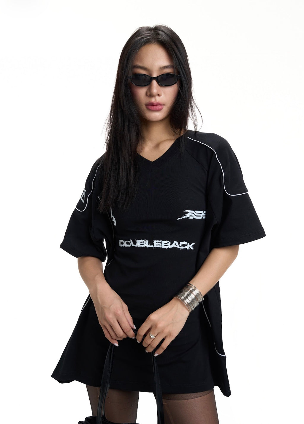 DOUBLEBACK JERSEY DRESS (Black)