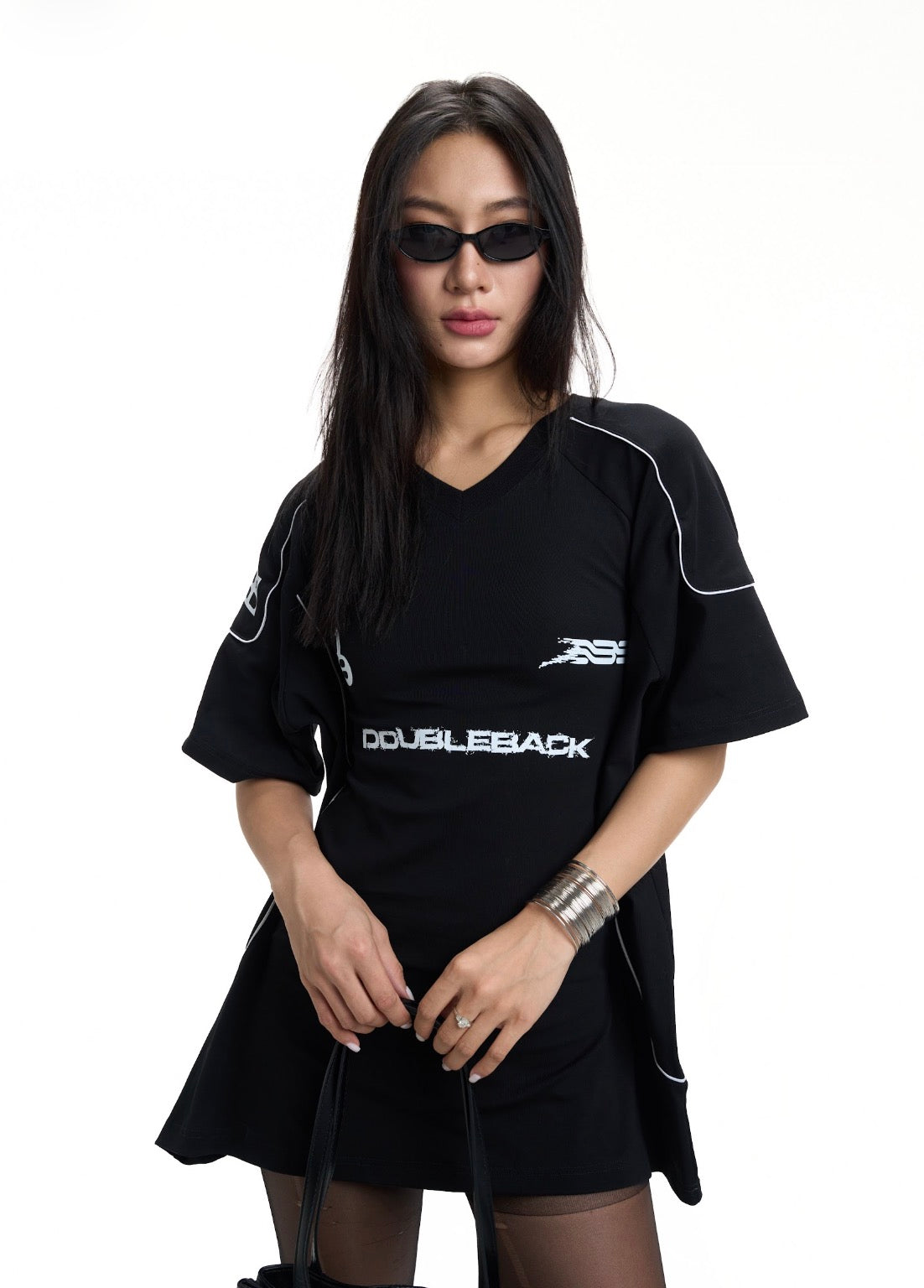 DOUBLEBACK JERSEY DRESS (Black)