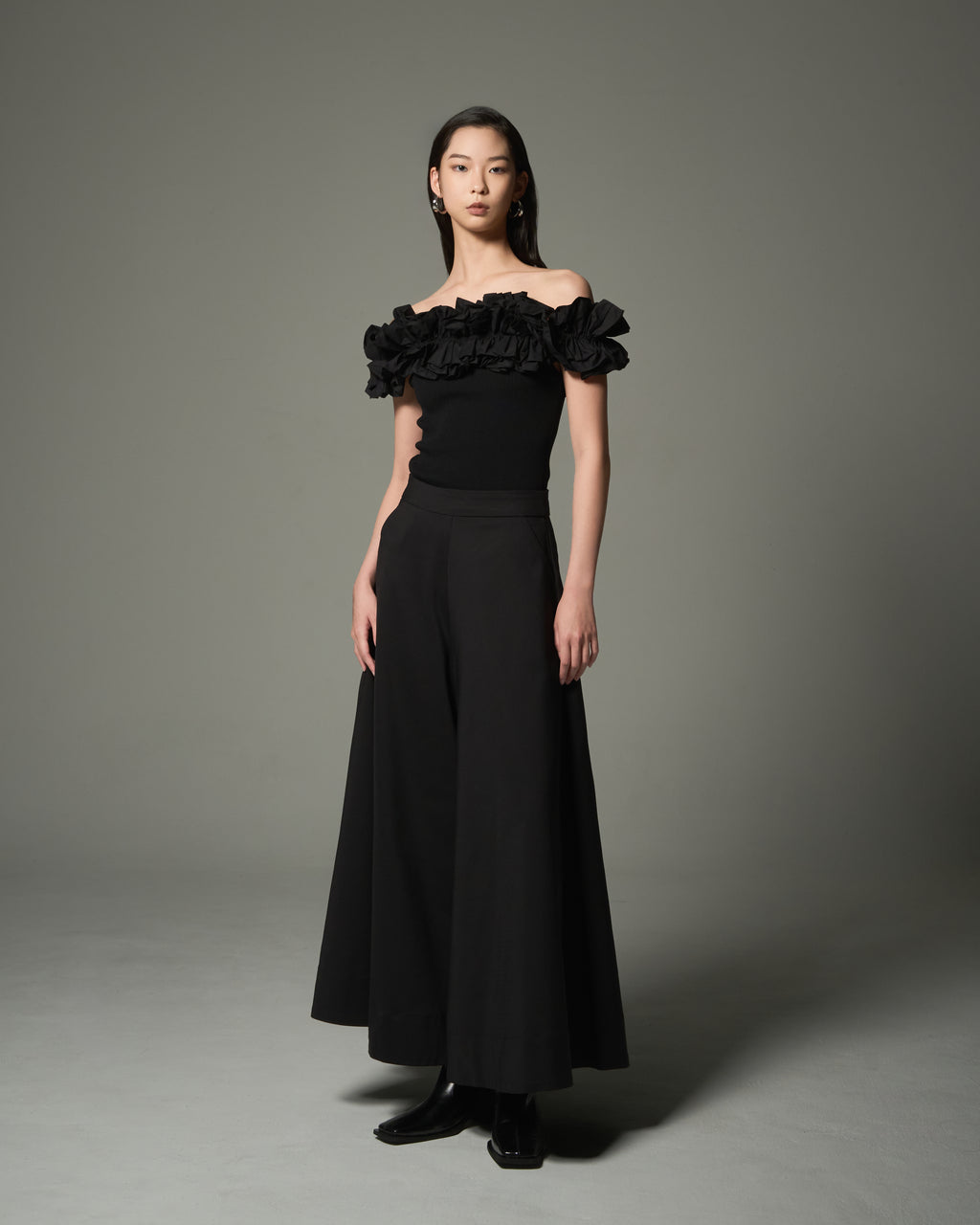 Wide Flare Trousers