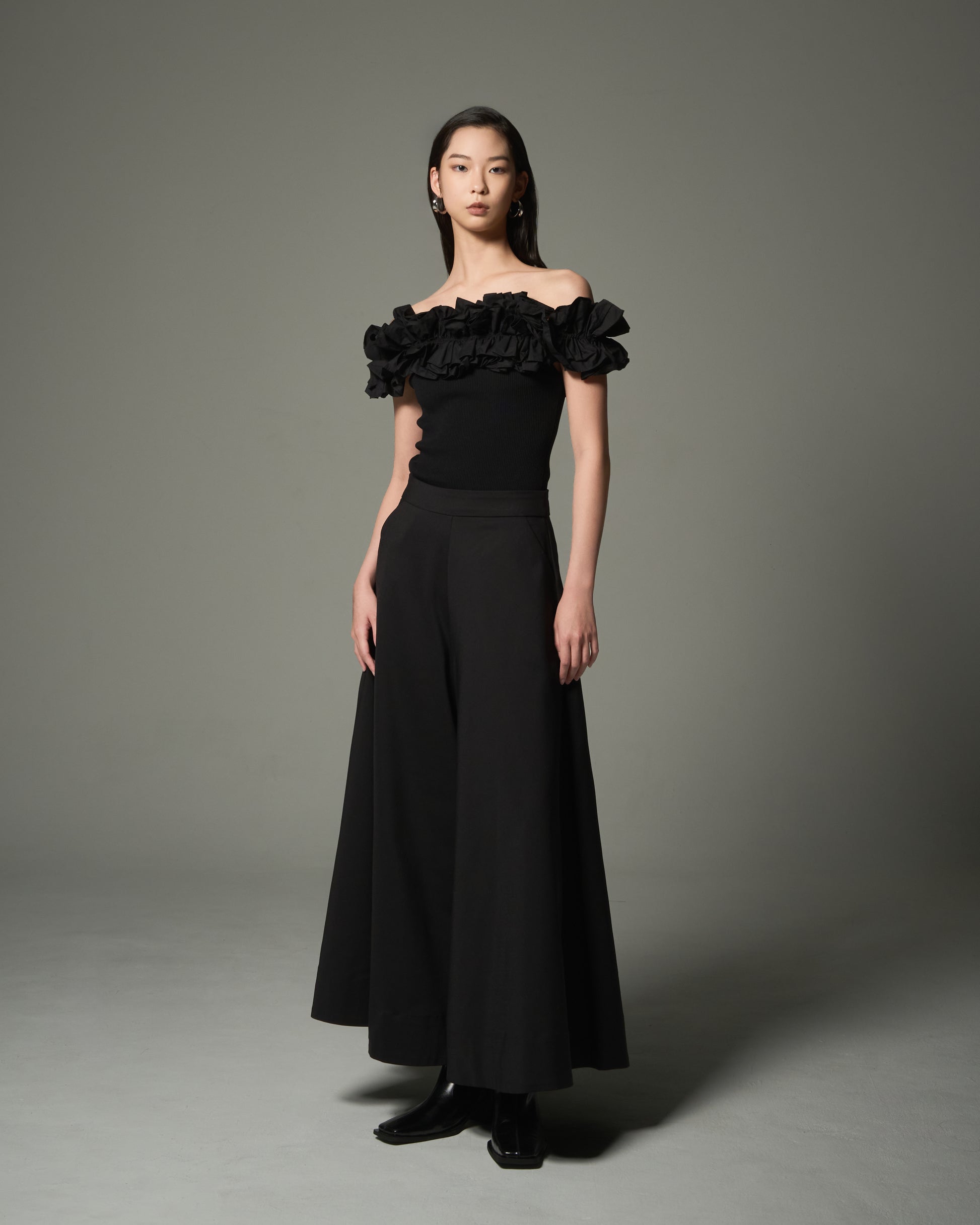 Wide Flare Trousers