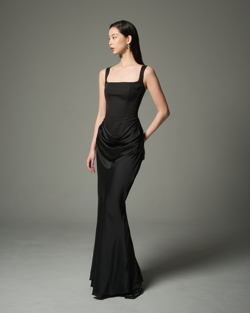 Drape Corset Dress
