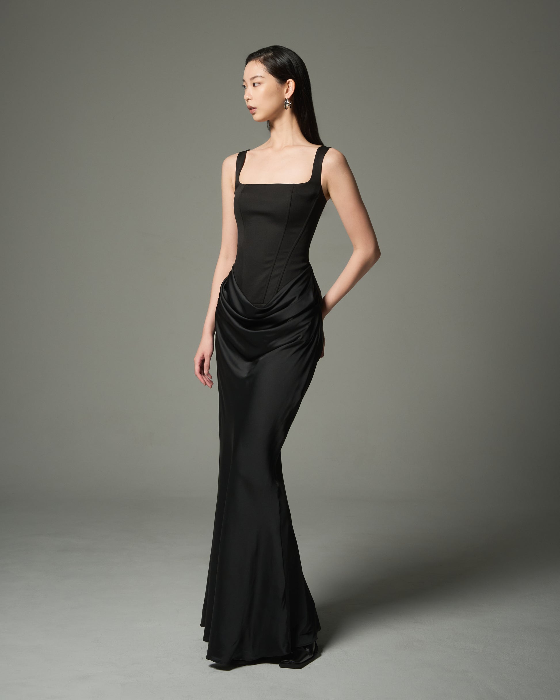 Drape Corset Dress