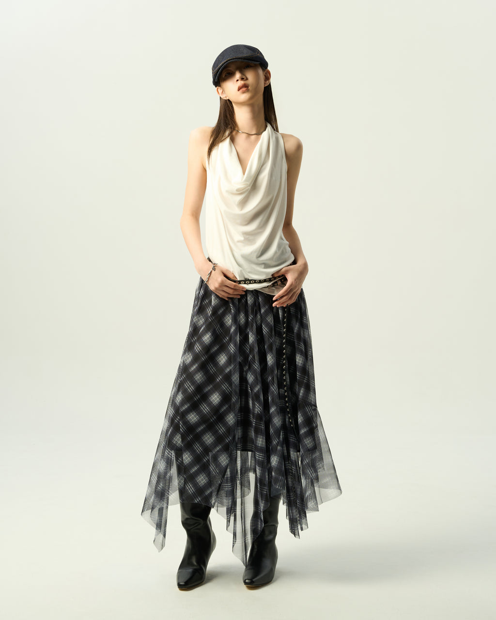 Elegant Cowl-Neck Top