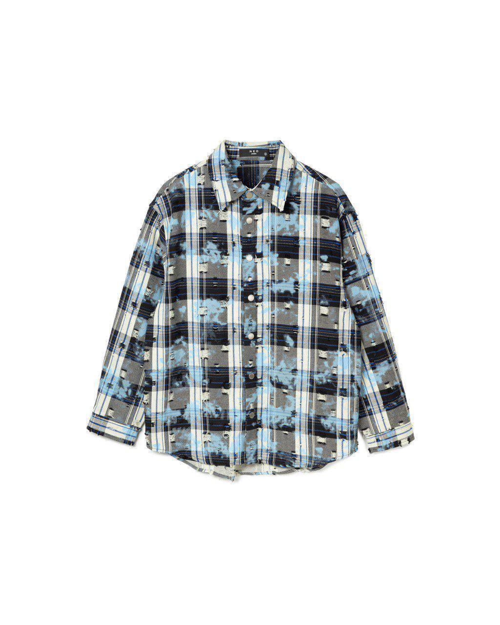Washed Plaid Overshirt