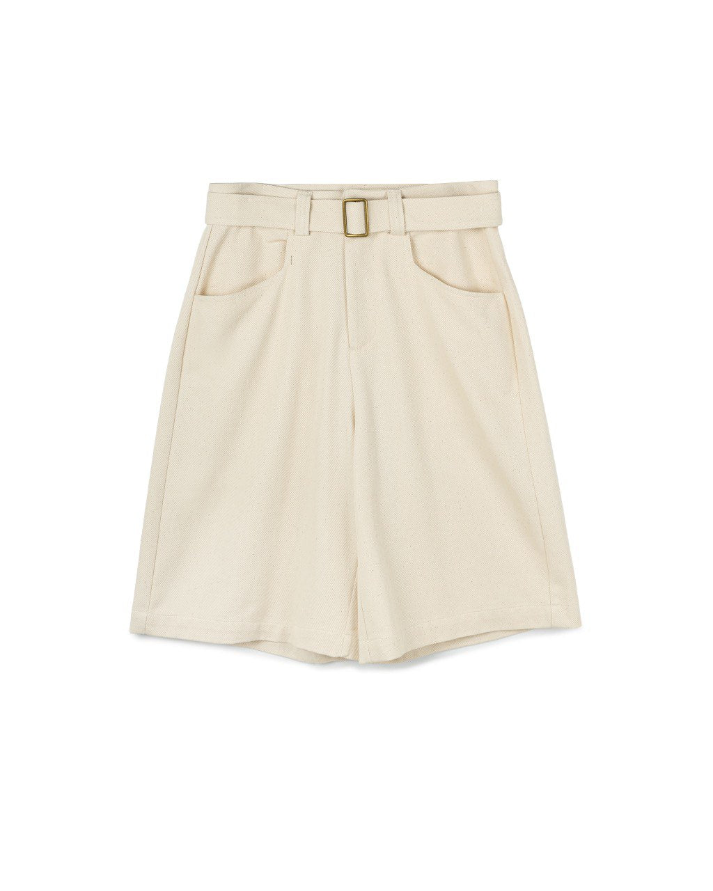 Bermuda Shorts with Buckle Belt