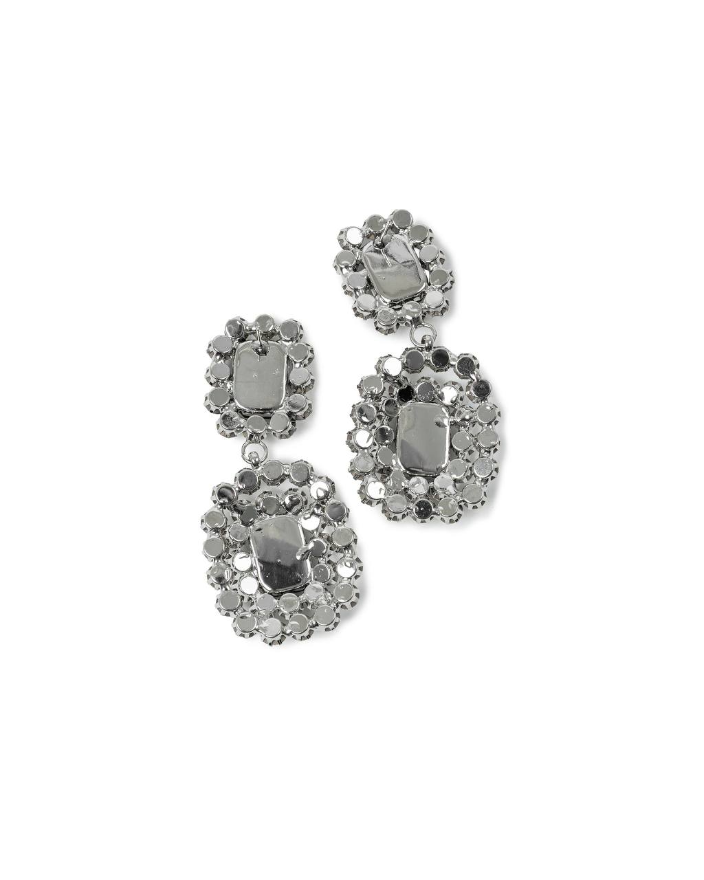 Mirror Halo Drop Earrings