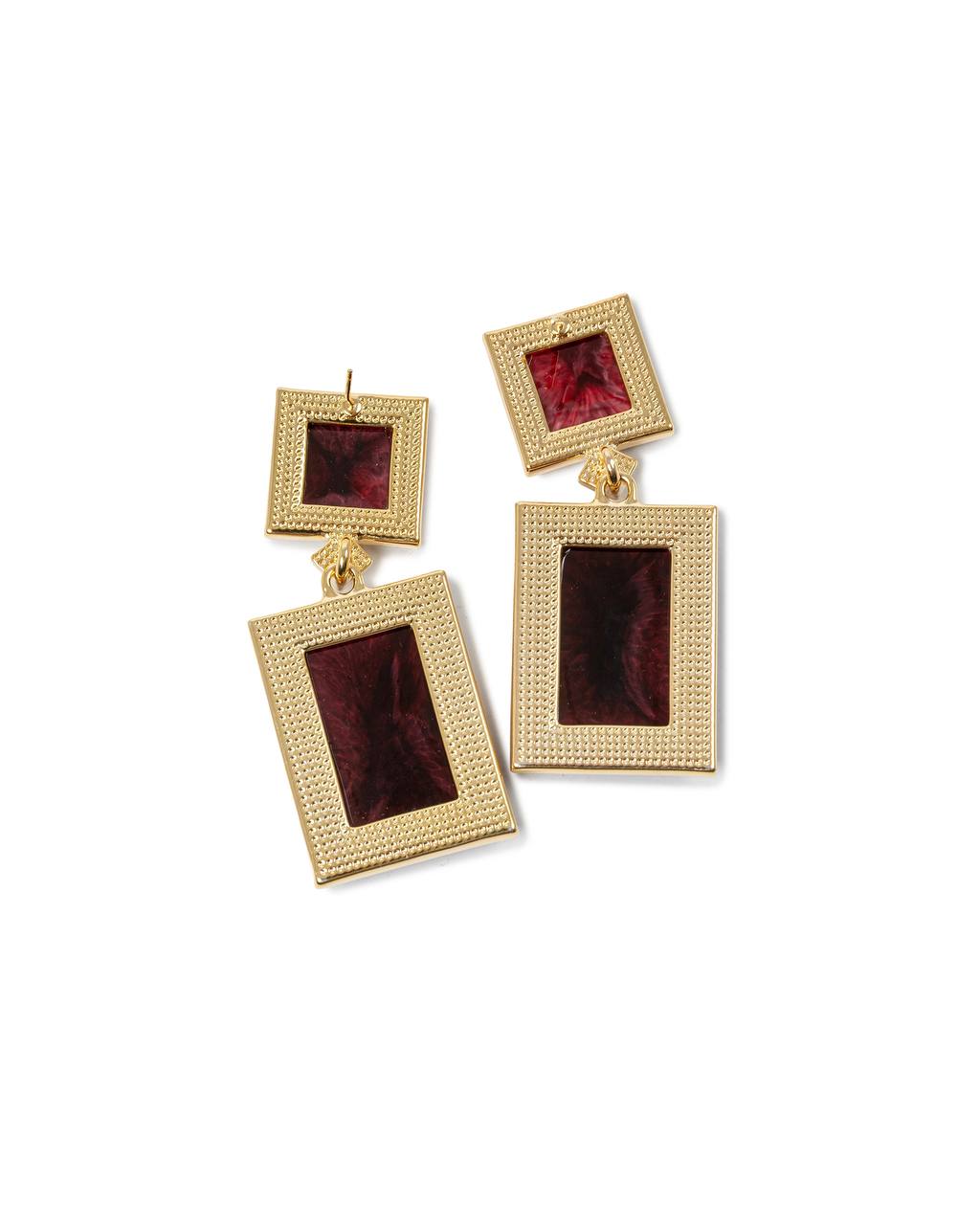 Crimson Edge Earrings