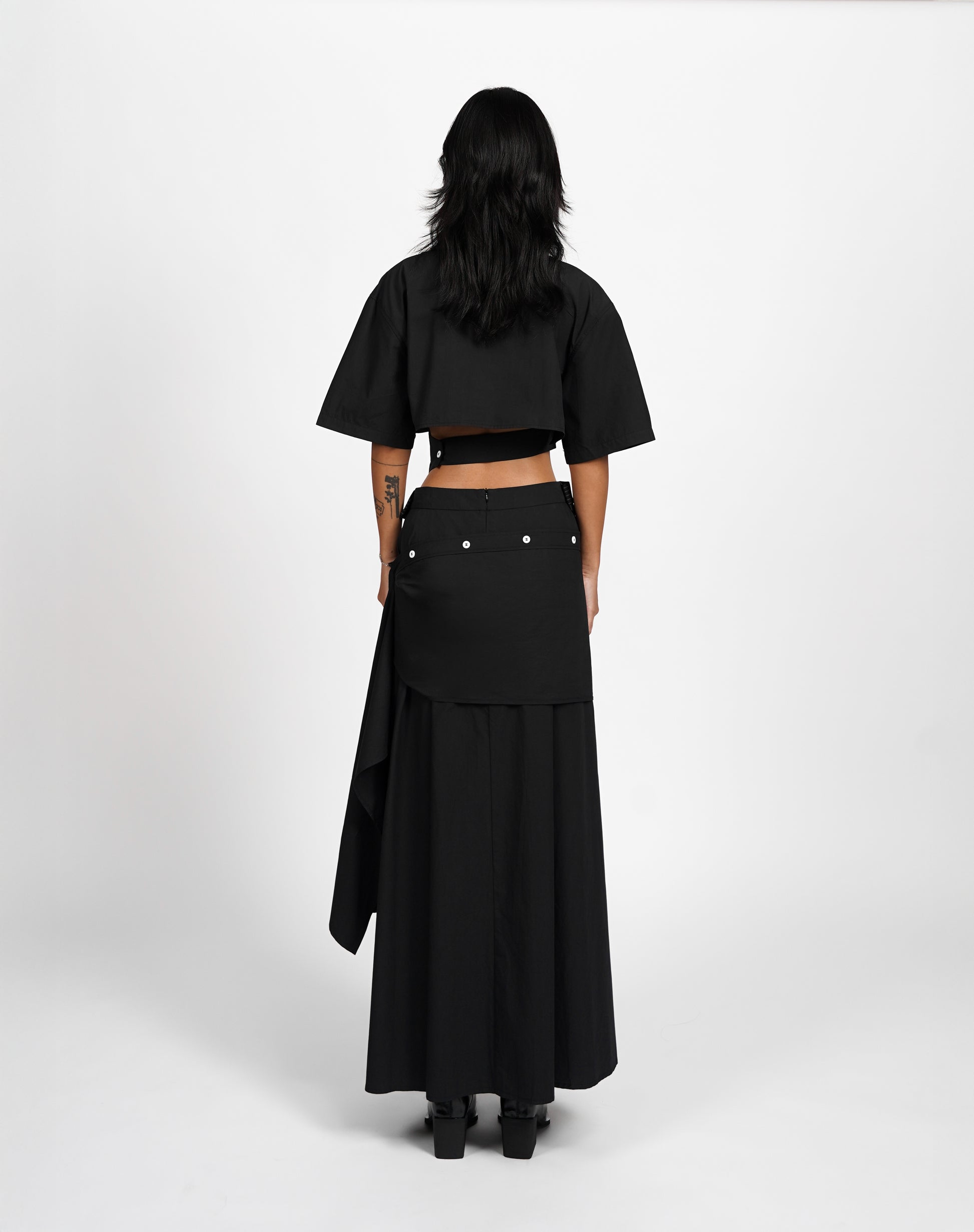 Twist Detail Shirt & Skirt Set