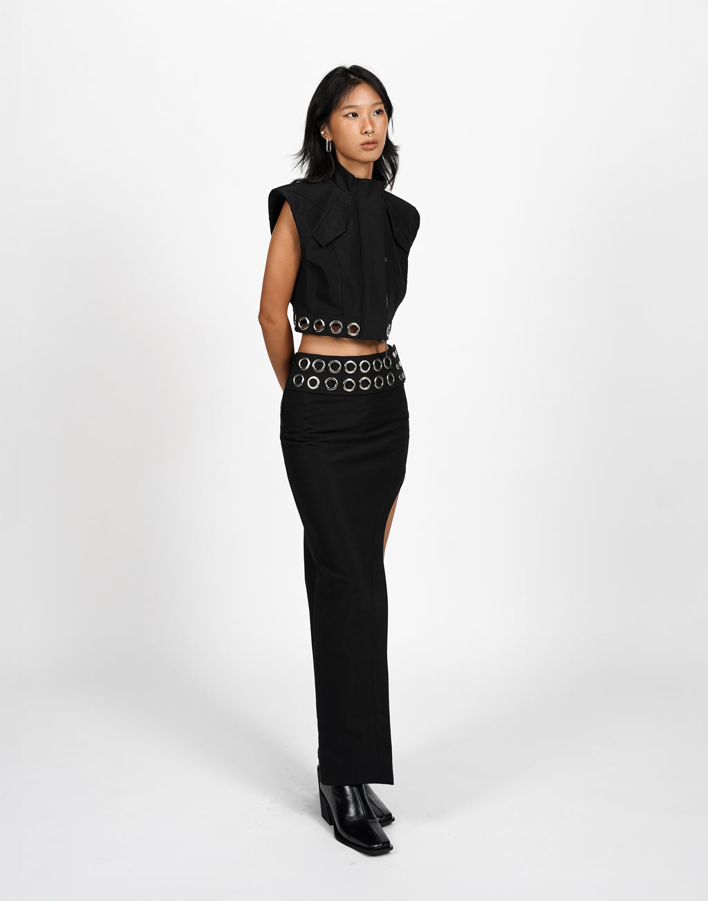Structured Grommet Vest