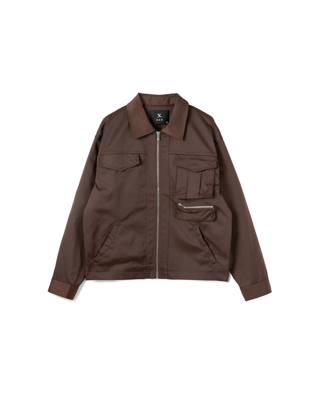 Zip-Up Cargo Jacket