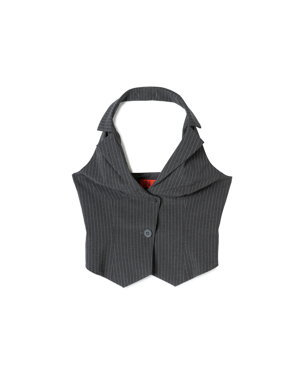 N E O CH.1 Halter Buttoned Top