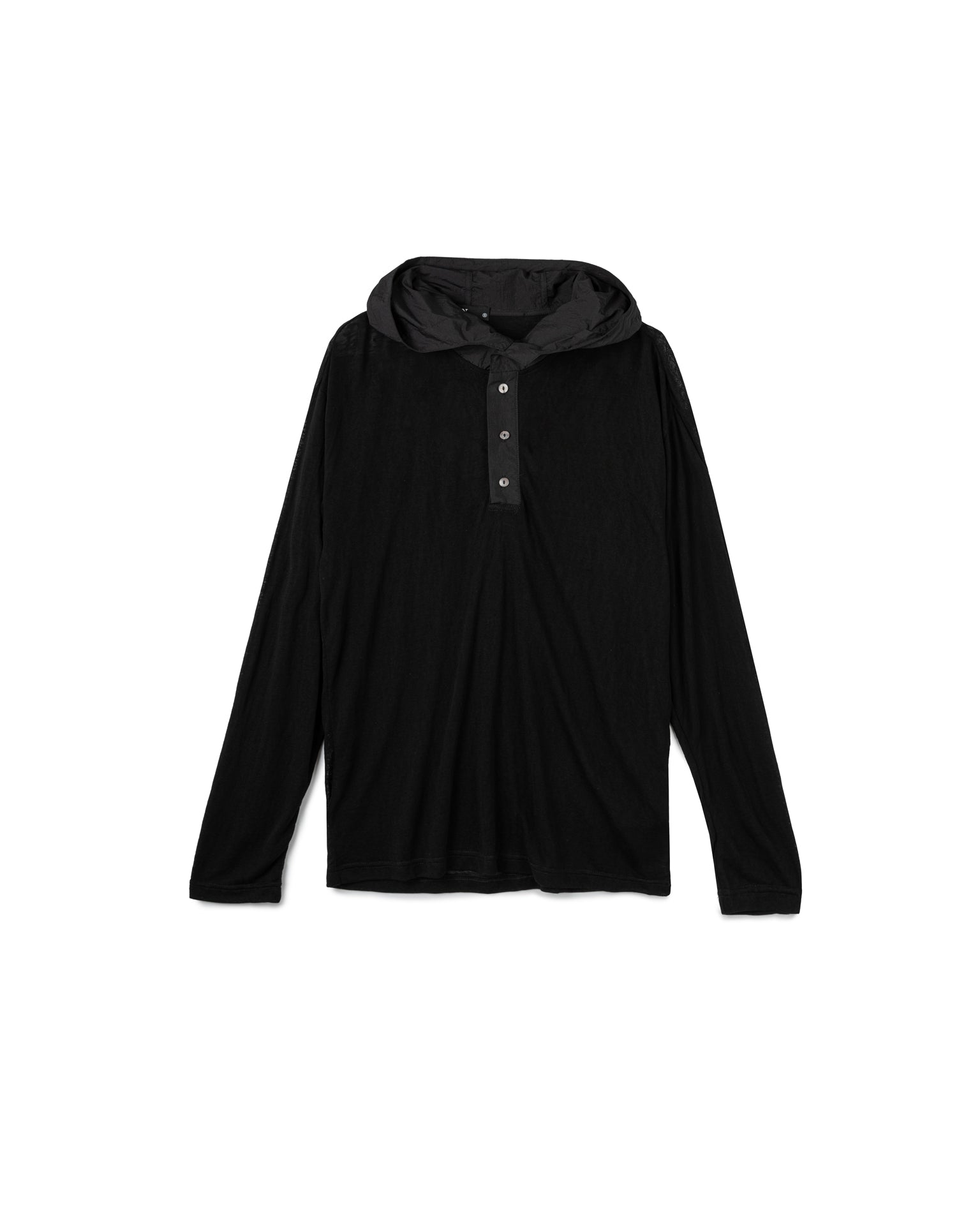 Panel Button-Up Hoodie