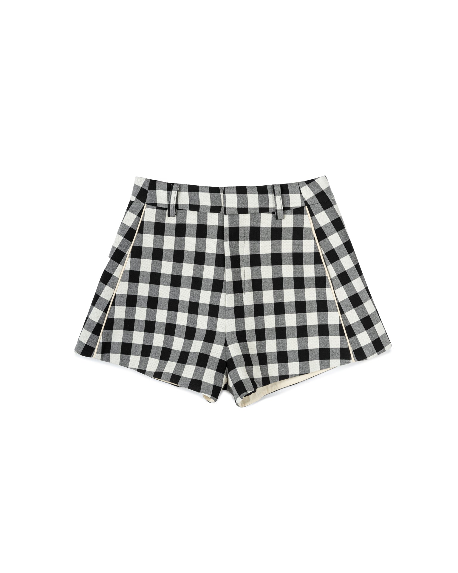Checkered A-Line Short