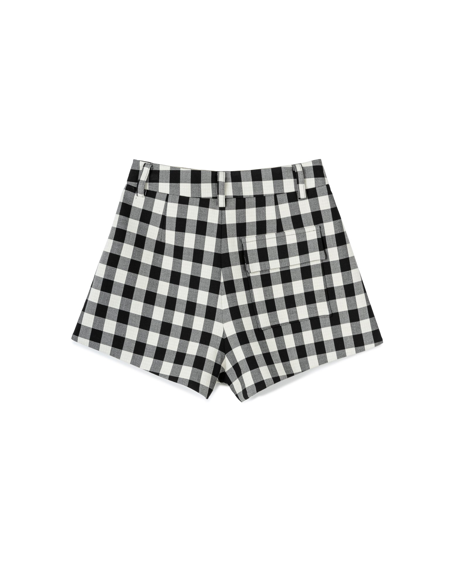Checkered A-Line Short