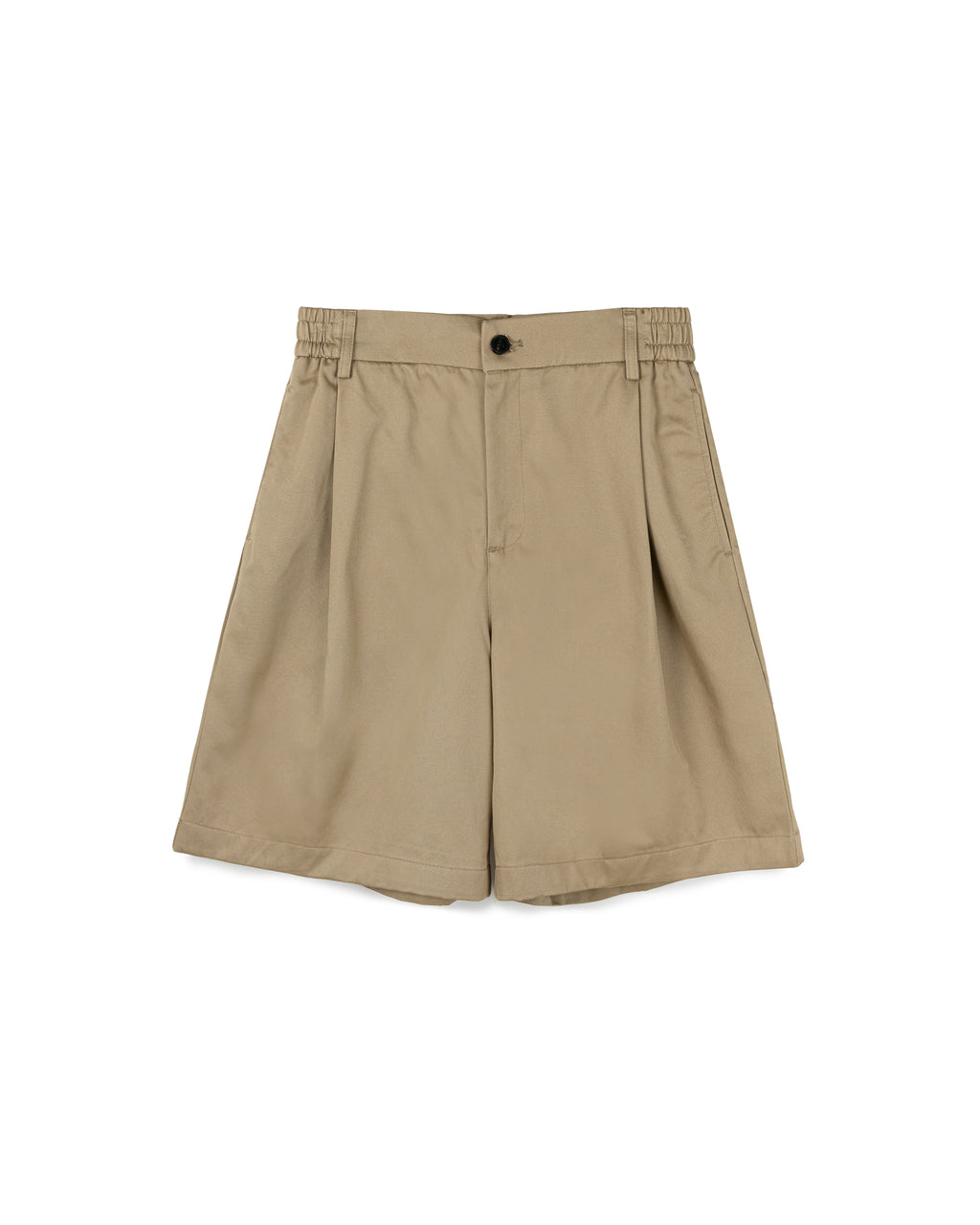 Elastic Waist Pleat Shorts